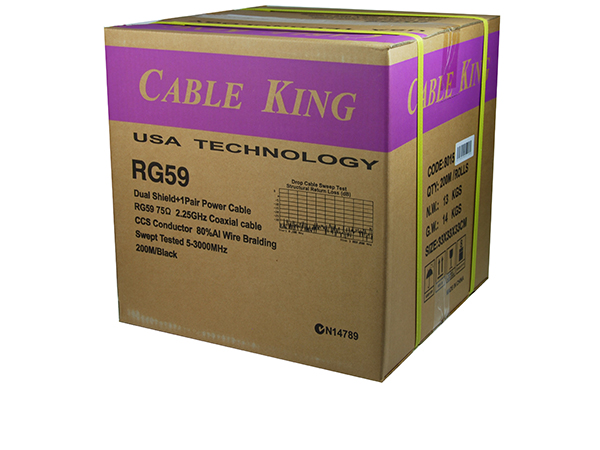 Cable King RG 59+ VDC Security Cable